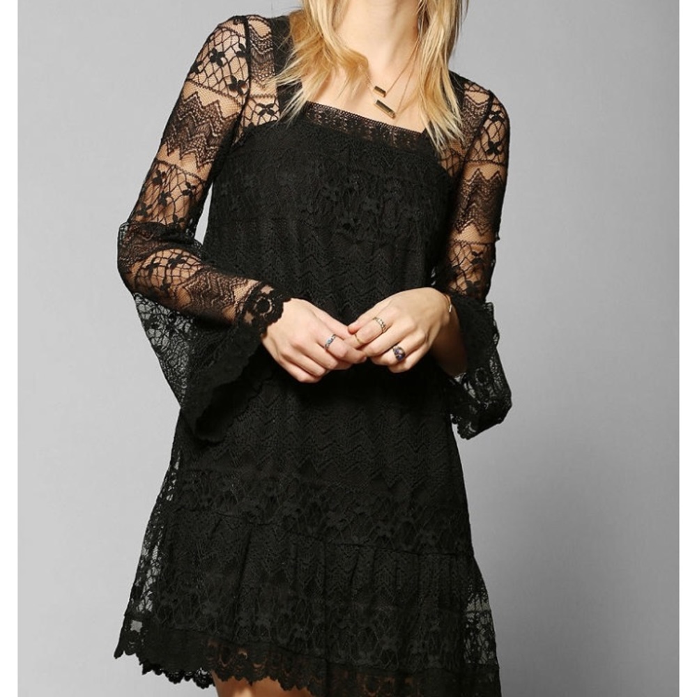Lace long sleeved dress